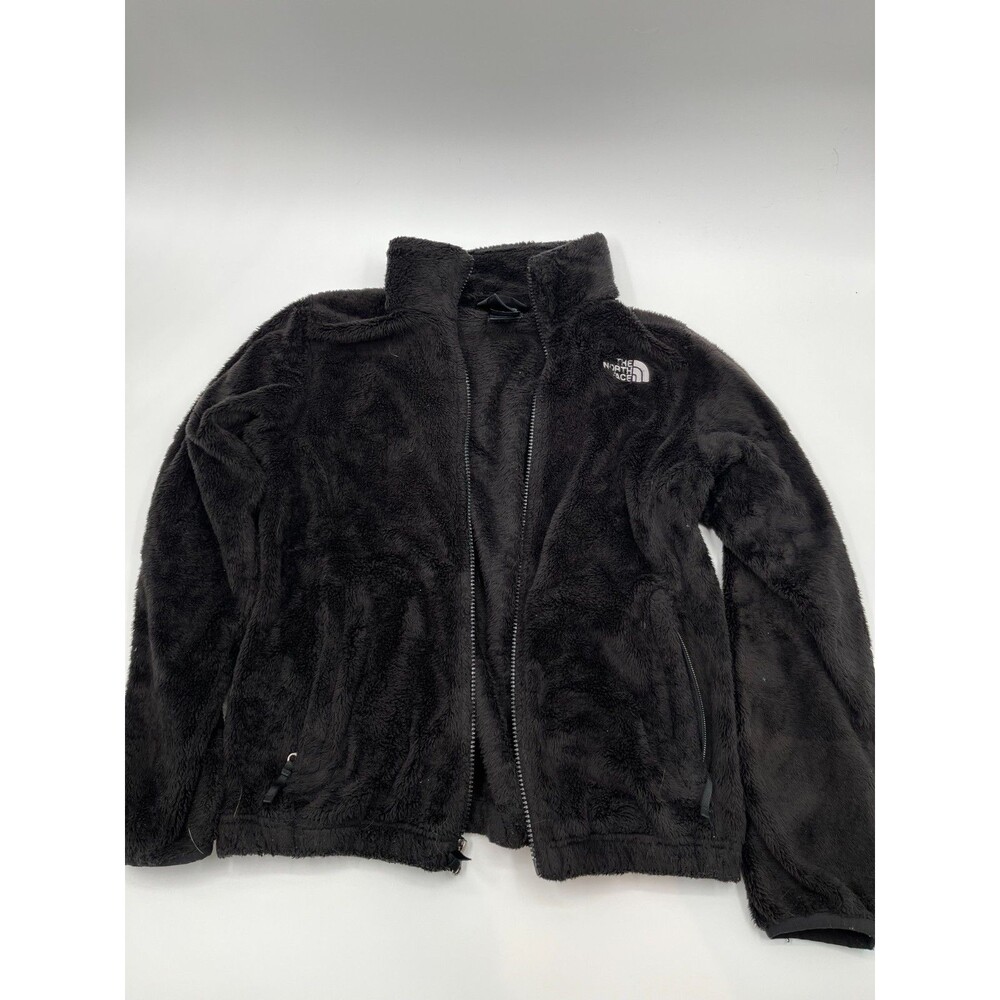 The North Face Girls Osolita Full-Zip Black Fleece Jacket Size Large 14/16